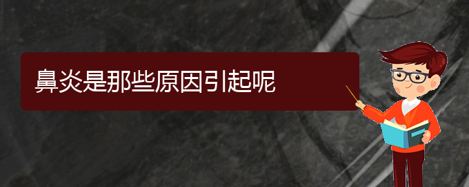 (貴陽慢性鼻炎哪個醫(yī)院治的好)鼻炎是那些原因引起呢(圖1)