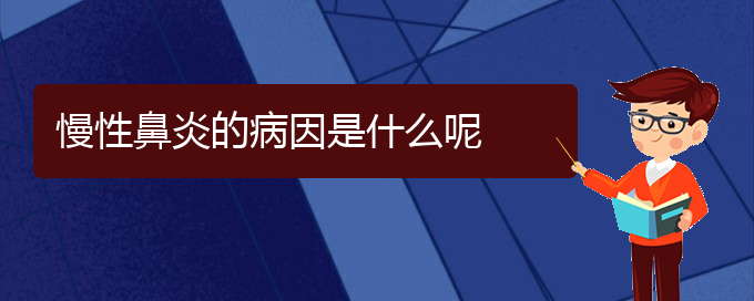 (貴陽有哪些地方可以治療慢性鼻炎)慢性鼻炎的病因是什么呢(圖1)