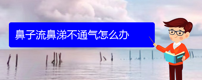 (慢性鼻炎治療貴陽(yáng)哪里好)鼻子流鼻涕不通氣怎么辦(圖1)