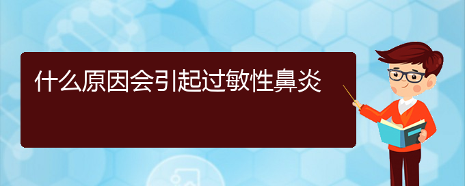 (貴陽急性過敏性鼻炎怎么治療好)什么原因會引起過敏性鼻炎(圖1)