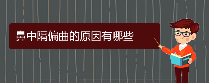 (貴陽鼻科醫(yī)院掛號(hào))鼻中隔偏曲的原因有哪些(圖1)