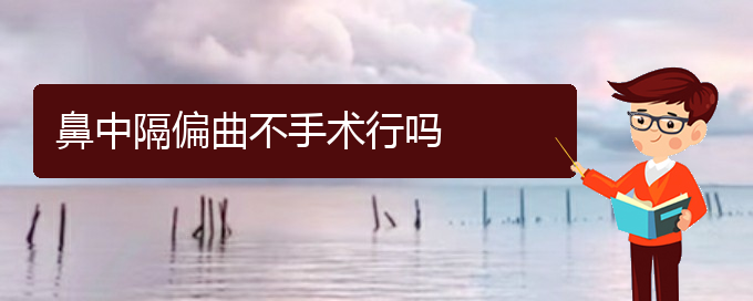 (貴陽看鼻中隔偏曲好點(diǎn)的醫(yī)院地址)鼻中隔偏曲不手術(shù)行嗎(圖1)