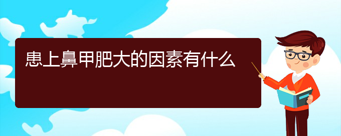 (貴陽(yáng)鼻科醫(yī)院掛號(hào))患上鼻甲肥大的因素有什么(圖1)