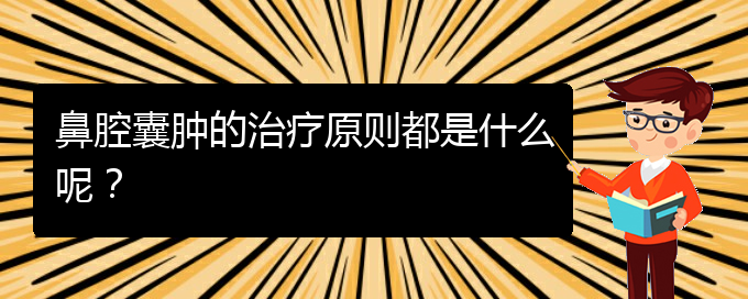 (貴陽(yáng)鼻科醫(yī)院掛號(hào))鼻腔囊腫的治療原則都是什么呢？(圖1)