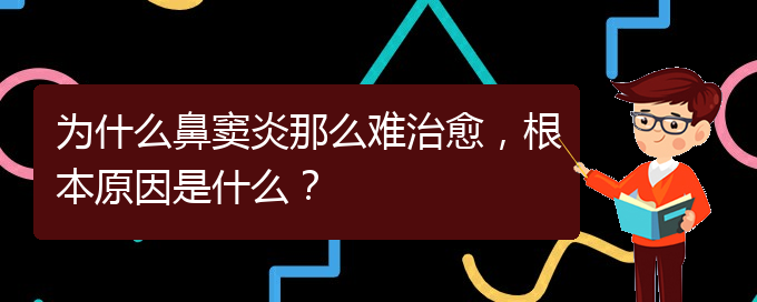 (貴陽(yáng)治療鼻竇炎要多少費(fèi)用)為什么鼻竇炎那么難治愈，根本原因是什么？(圖1)