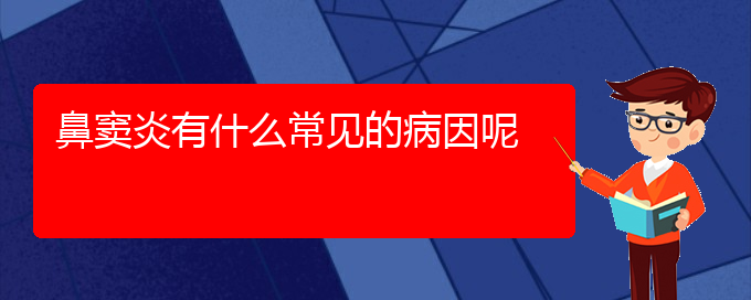 (貴陽(yáng)治鼻竇炎最好的醫(yī)院在哪里)鼻竇炎有什么常見(jiàn)的病因呢(圖1)