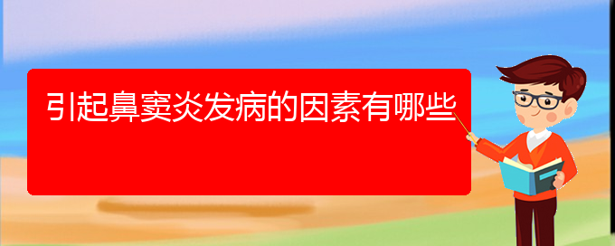 (貴陽治鼻竇炎的醫(yī)院哪家最好)引起鼻竇炎發(fā)病的因素有哪些(圖1)