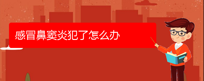 (治鼻竇炎貴陽療效好的醫(yī)院)感冒鼻竇炎犯了怎么辦(圖1)