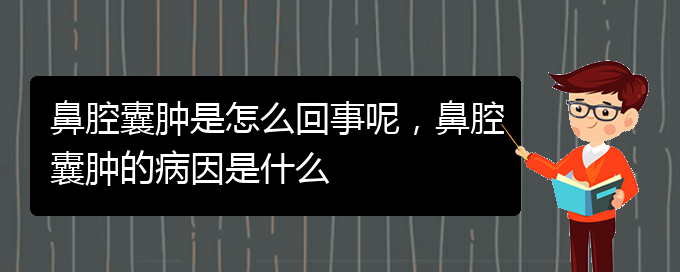 (貴陽哪個醫(yī)院看鼻腔乳頭狀瘤比較好)鼻腔囊腫是怎么回事呢，鼻腔囊腫的病因是什么(圖1)